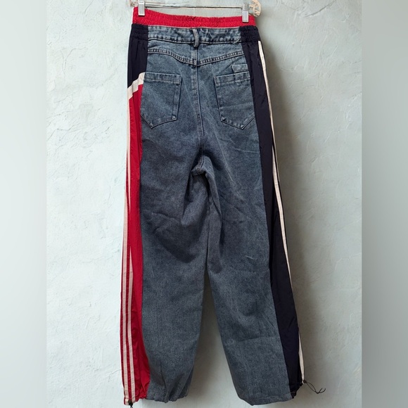 NEW Women’s Y2K High Waist Hip Hop Casual Trendy Baggy Pants Size L - Picture 4 of 13